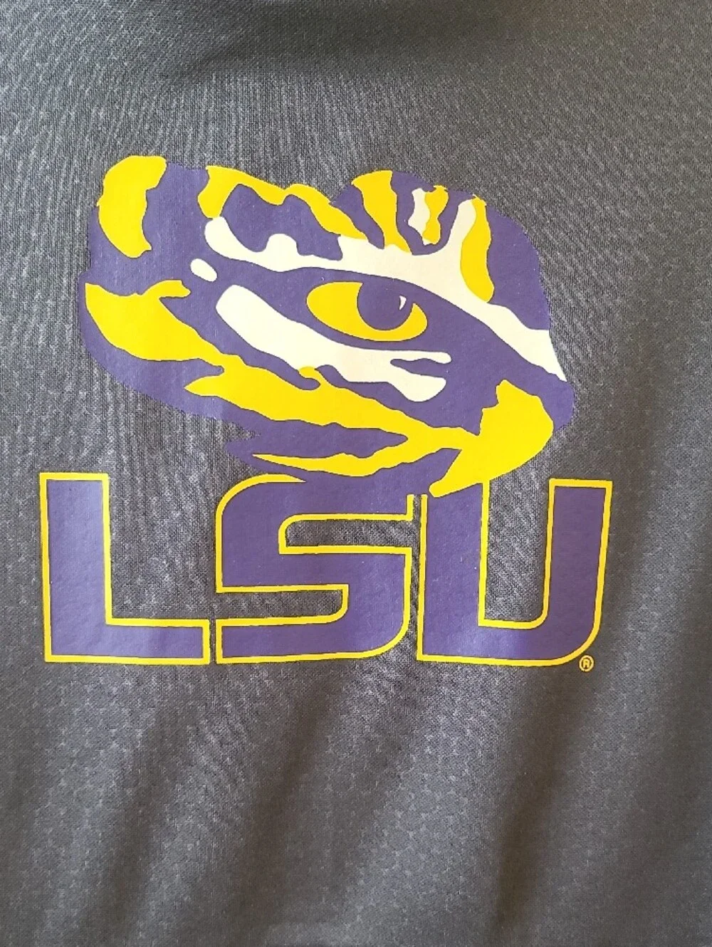 Russell Athletic Gray LSU Crewneck Hoodie